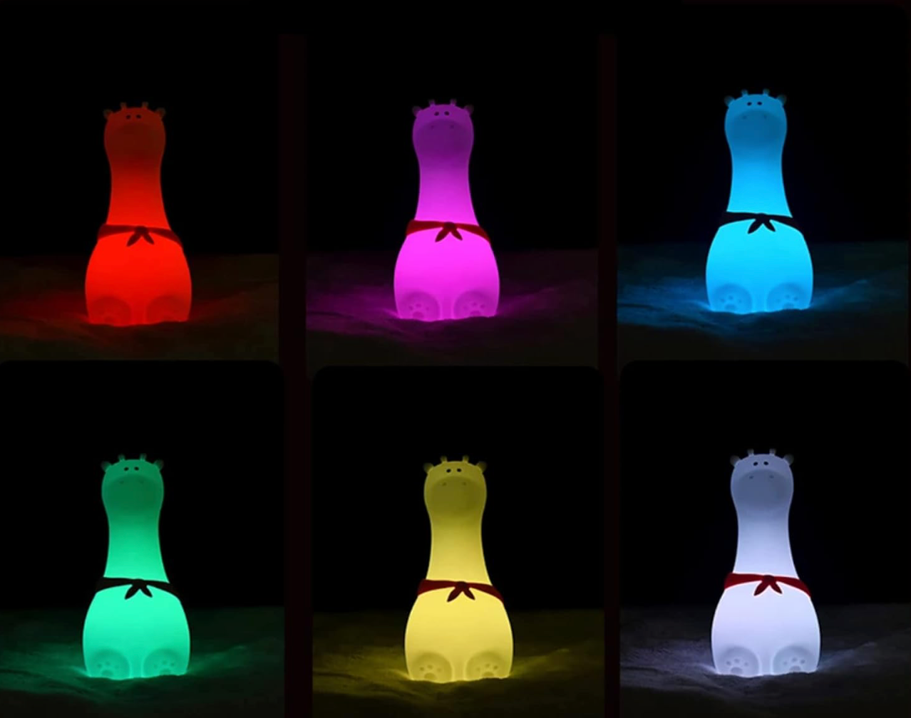 Silicone Giraffe Night Lamp